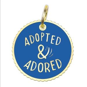 “Adopted & Adored” Pet Charm
